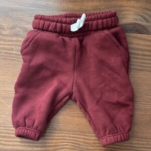 Little Co. Maroon Jogger Pants NWOT
